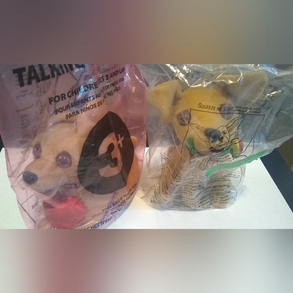 2 Taco Bell Chihuahua dogs, stuffed toys - Picture 1 of 7